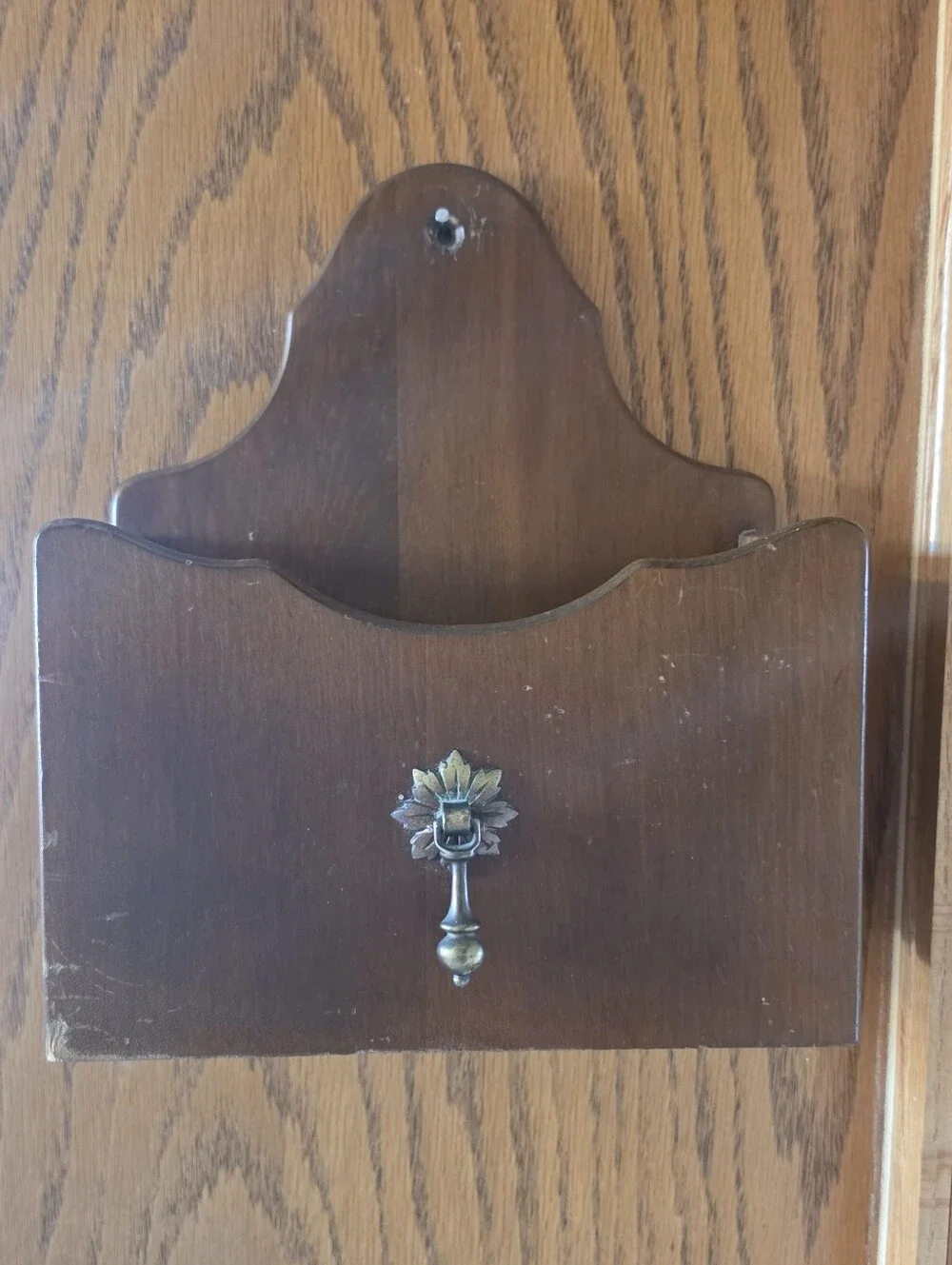 Vintage Wooden Wall Pocket